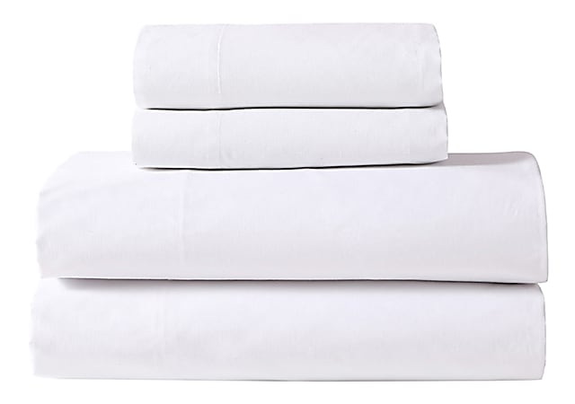 1888 Mills Dependability Twin Long Flat Sheets 66 x 108 White Pack Of 24 Sheets ODP Business Solutions