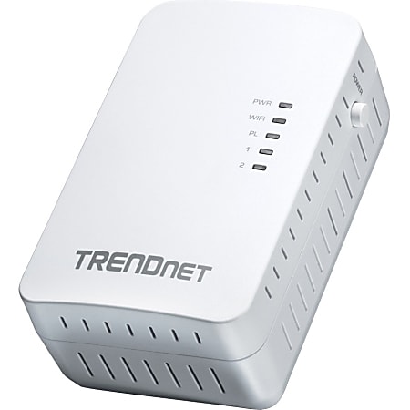 TRENDnet TPL-410AP IEEE 802.11n 300 Mbit/s Wireless Access Point - 984.3 ft Maximum Outdoor Range - 2 x Network (RJ-45) - Ethernet, Fast Ethernet - Wall Mountable