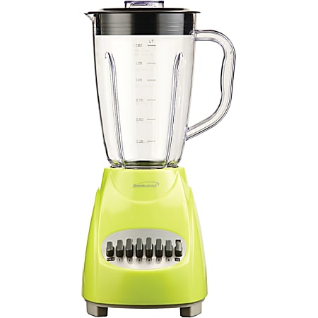 Brentwood (JB-220G) 12 Speed Blender Plastic Jar - Lime Green - 350 W - 1.59 quart - 12 Speed Setting(s) - Lime Green