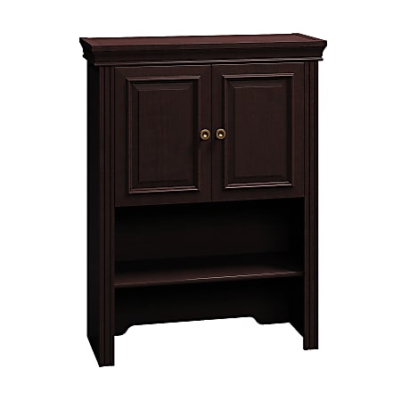 Bush Business Furniture Syndicate Lateral File Cabinet Hutch, 30"W, Mocha Cherry, Standard Delivery