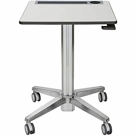 Ergotron LearnFit&reg; Sit-Stand Desk, Short - Rectangle Top - X-shaped Base - 4 Legs - 24" Table Topx 22" Table Top Depth - 24547003