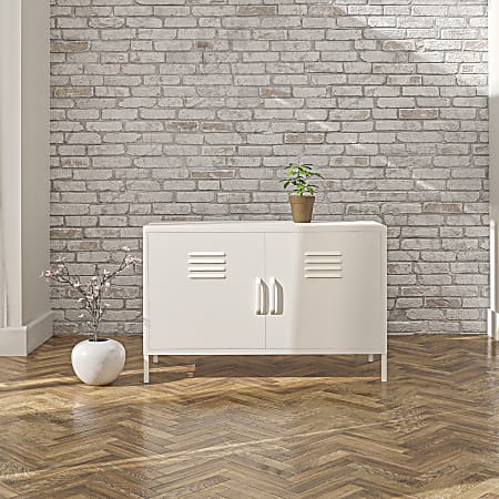White outlet metal sideboard