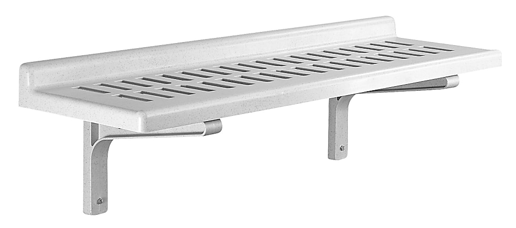 Cambro Camshelving 14" x 48" Wall Shelving, Speckled Gray, CSWS1448VK480