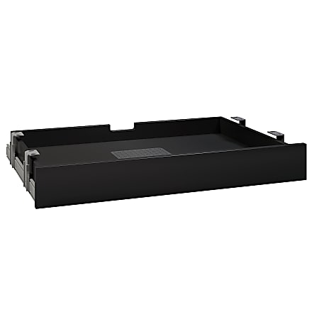 Bush Business Furniture Multi-Purpose Drawer With Drop Front, Black, Standard Delivery