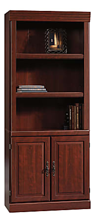 Sauder® Heritage Hill 71 1/4"H 3-Shelf Traditional Bookcase, Cherry/Dark Finish