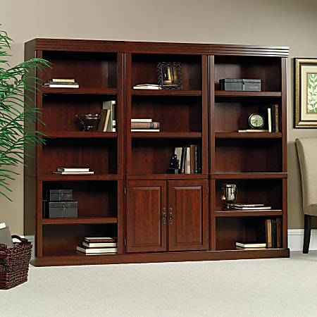 Sauder 5-Shelf Bookcase In Select Cherry - 71.42" Tall Storage With Adjustable Shelves - View #7