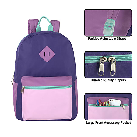 Trailmaker Multicolor Backpacks, Assorted Colors (Black/Carribean; Pink ...