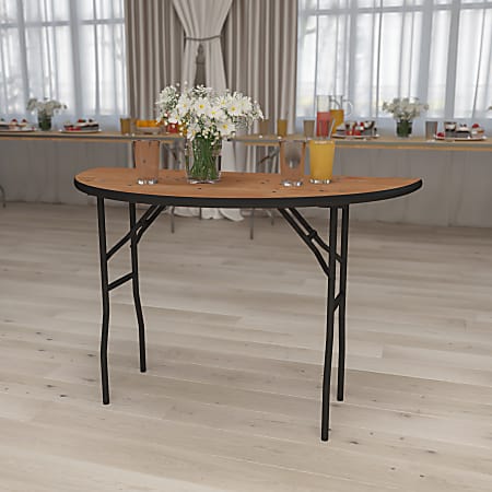 Flash Furniture Half-Round Folding Banquet Table, 30-1/4"H x
