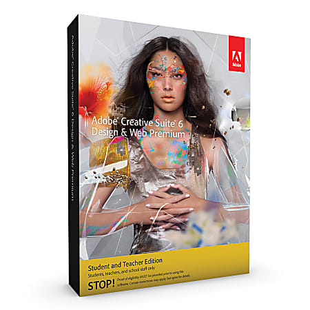 Adobe CS6 Design Web Premium Student Teacher Edition For Mac