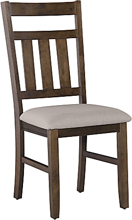 Powell Kassel Side Chairs, Rustic Umber/Tan, Set Of 2 Chairs