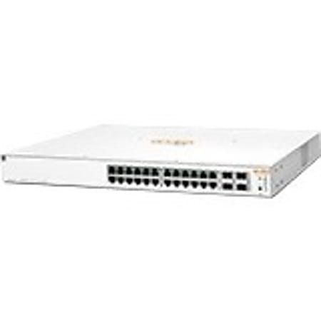 Aruba Instant On 1930 24G Class4 PoE 4SFP/SFP+ 370W Switch - 28 Ports - Manageable - 3 Layer Supported - Modular - 439 W Power Consumption - 370 W PoE Budget - Optical Fiber, Twisted Pair - PoE Ports - Rack-mountable - Lifetime Limited Warranty