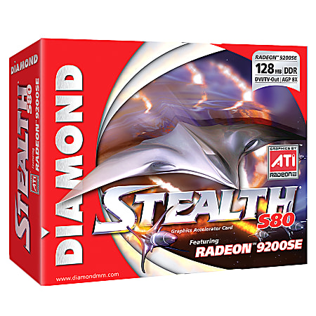 Carte Graphique ATI Radeon 9200 128 Mo, AGP, Sorties VGA / S-Vidéo / Composite, Occasion
