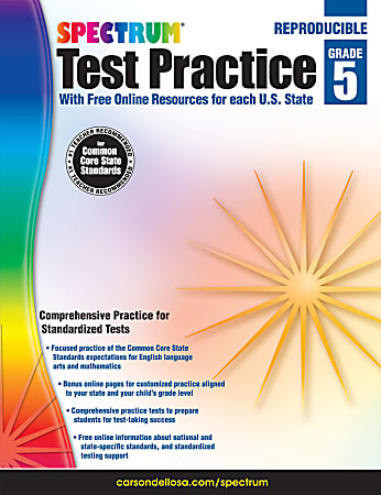 Spectrum Test Practice Workbook, Grade 5