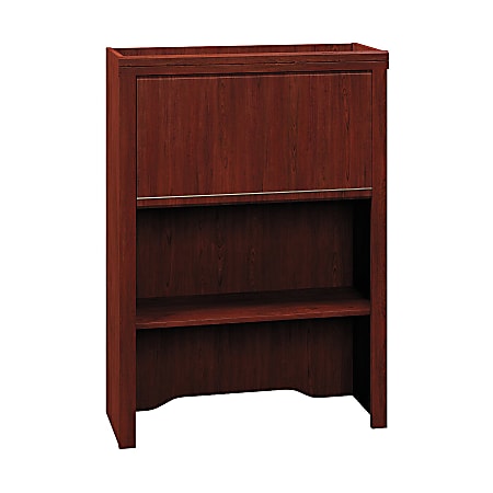 Bush Business Furniture Enterprise Lateral File Cabinet Hutch, 30"W, Harvest Cherry, Premium Installation