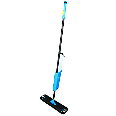 Impact&reg; Mopster&reg; 2.0 Microfiber Bucketless Mop, 16.25 x 3.25 Blue Microfiber Head, 57" Black Aluminum Handle