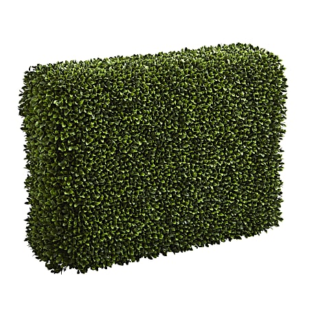 Nearly Natural Boxwood 41”H Artificial Indoor/Outdoor Hedge, 41”H x 30”W x 15”D, Green