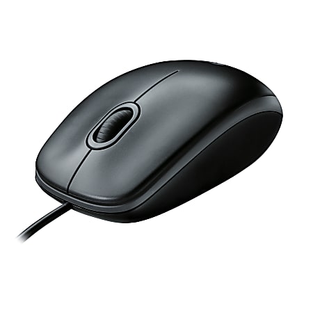 Logitech&reg; B100 Optical USB Mouse, Black