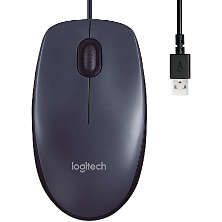 Logitech B100 Optical USB Mouse (Noir) - Souris PC - Garantie 3