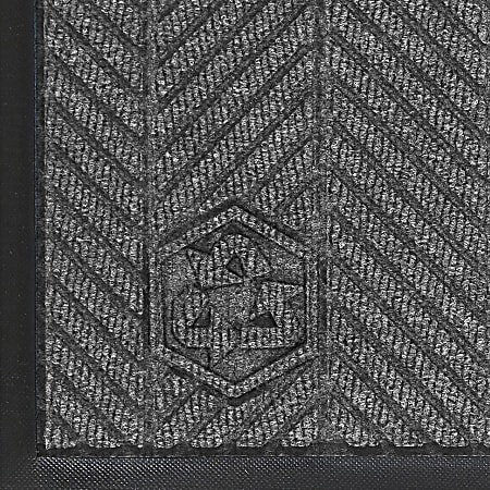 M+A Matting WaterHog Floor Mat, Max Herringbone, 3' x 5', Gray Ash