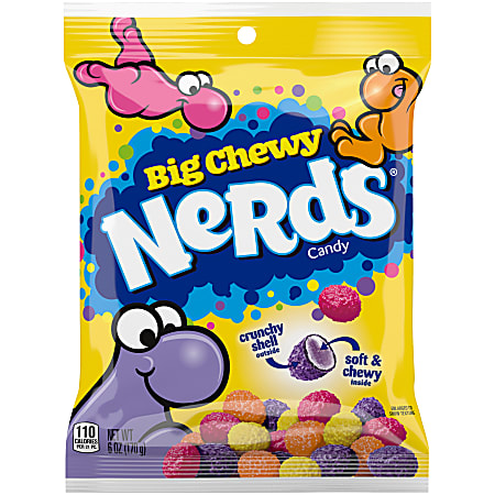 Nerds Big Chewy Nerds, 6 Oz, Pack Of 12 Candy Bags