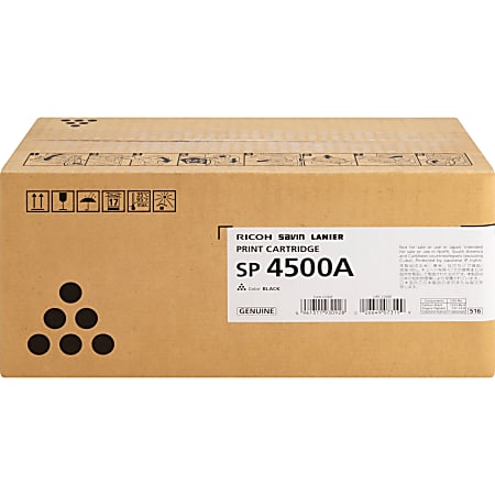 Ricoh SP 4500A Original Toner Cartridge - Black - LED - 6000 Pages - 1 Each