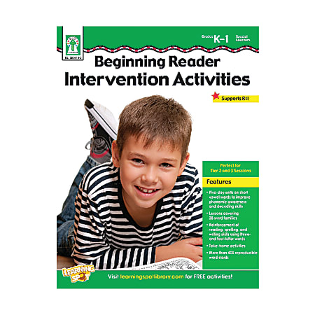 Key Education Beginning Reader Intervention Activities Resource Book, Grades K To 1