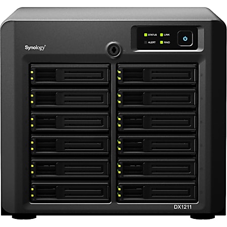 Synology DX1211 DAS Array 12 x HDD Supported - Office Depot