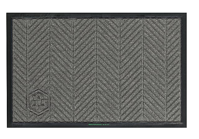 WaterHog Floor Mat, Eco Elite, 4' x 10', Gray Ash
