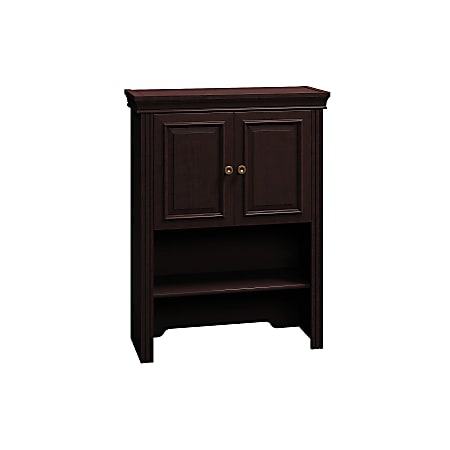 Bush Business Furniture Syndicate Lateral File Cabinet Hutch, 30"W, Mocha Cherry, Premium Installation