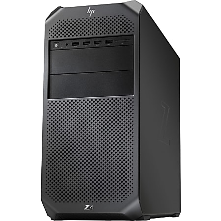 HP Z4 G4 Workstation - 1 x Intel Xeon Hexa-core (6 Core) W-2133 3.60 GHz - 128 GB DDR4 SDRAM RAM - 4 TB HDD - Mini-tower - Black - Serial ATA/600 Controller - 0, 1, 5, 10 RAID Levels - Intel Optane Memory Ready - Gigabit Ethernet