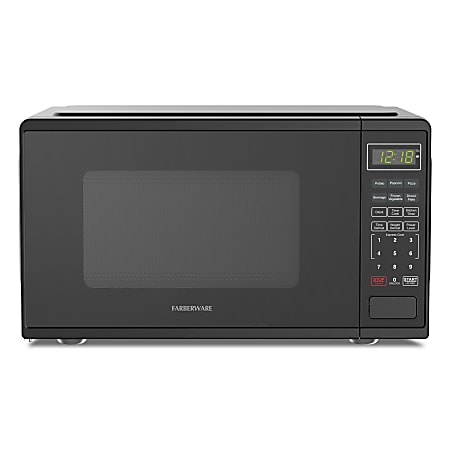 Farberware 900W Microwave Oven, 0.9 Cu. Ft., Black, Total Qty 1