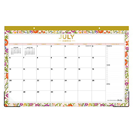 2025-2026 Day Designer Monthly Desk Pad Planning Calendar, 17" x 11", July 2025 To June 2026, 151719