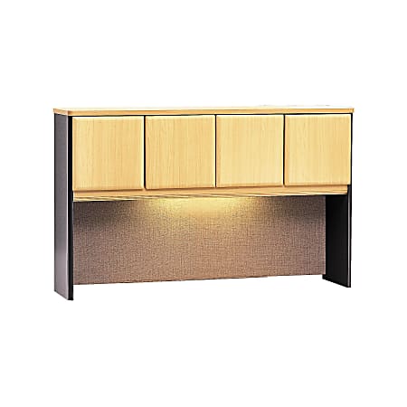 Bush Business Furniture Office Advantage Hutch 60"W, Beech/Slate, Premium Installation
