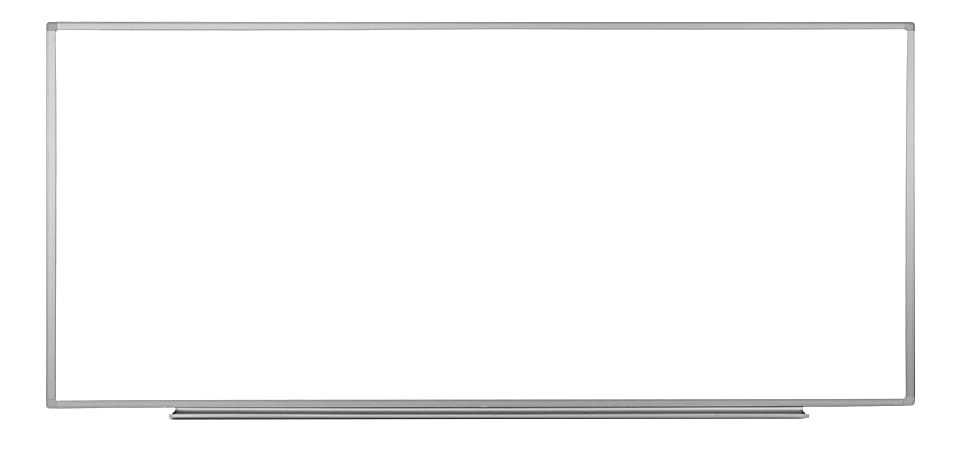 Luxor Magnetic Dry-Erase Whiteboard, 96" x 40", Aluminum Frame With Silver Finish