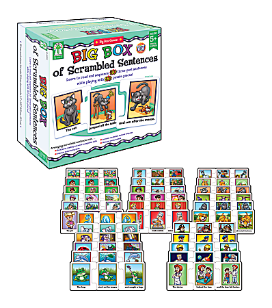 Key Education Big Box Of Scrambled Sentences Puzzle, Ages 5+