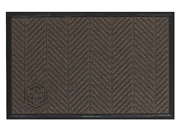 WaterHog Floor Mat, Eco Elite, 4' x 6', Chestnut Brown