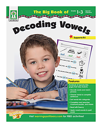 Key Education The Big Book Of Decoding Vowels Resource Book, Grades 1-3