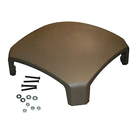 Rubbermaid® Landmark Series Dome Top For 3970/3975 Containers, 11-1/4"H x 26"W x 26"D, Driftwood