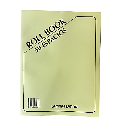 Impresos Taino Teacher Attendance Record Book, 8-1/2" x 11-3/4", Yellow
