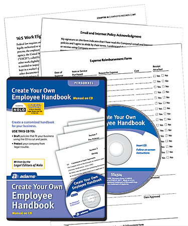 Adams® Create Your Own Employee Handbook, CD