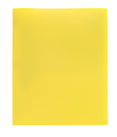 Office Depot® Brand Poly 2-Pocket Portfolio, Yellow