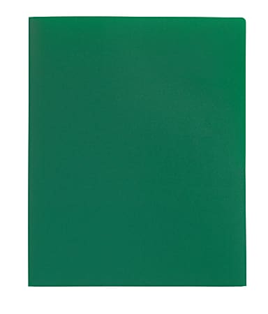 Office Depot® Brand Poly 2-Pocket Portfolio, Green
