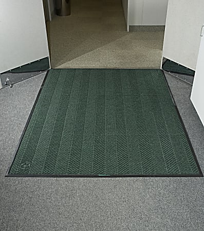 M+A Matting WaterHog Floor Mat, Max Herringbone, 3' x 10', Southern Pine