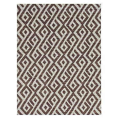 Foss Floors Area Rug, 6'H x 8'W, Abstract, Beige/White