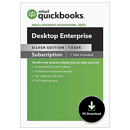 QuickBooks Desktop Enterprise Silver Edition 2022, Download