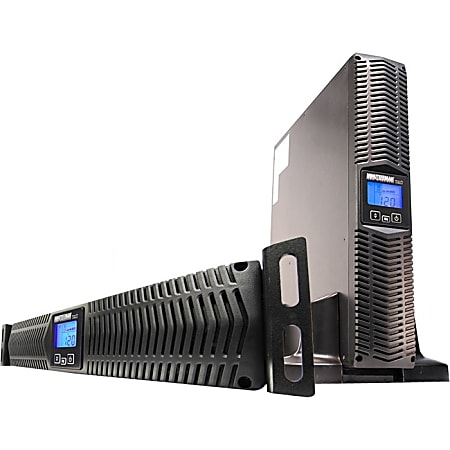 Minuteman 1000 VA Line Interactive Rack/Wall/Tower UPS with 8 Outlets - 2U Wall Mountable, Rack-mountable, Tower - 6.20 Minute Stand-by - 120 V AC, 125 V AC Input - 8 x NEMA 5-15R