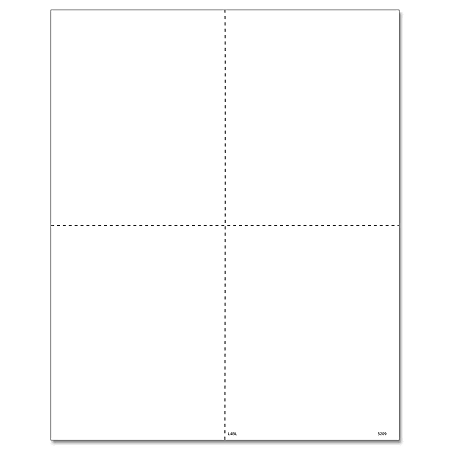 ComplyRight™ W-2 Tax Forms, Blank Face With Backer Instructions, 4-Up (Box Format), Laser, 24 Lb Paper Stock, 8-1/2" x 11", Pack Of 500 Forms