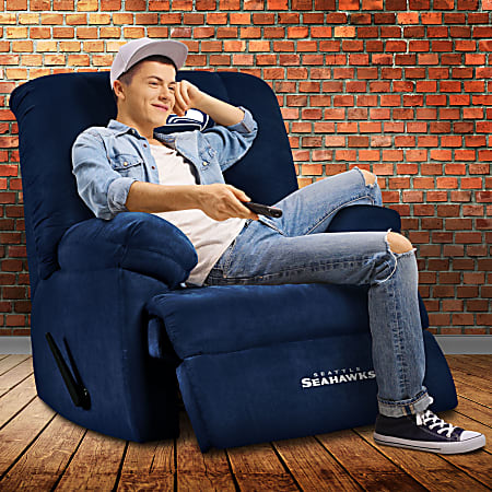 Imperial NFL GM Microfiber Recliner Accent Chair Seattle Seahawks Navy