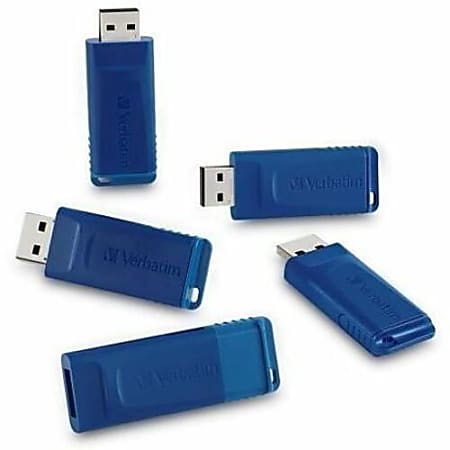 Verbatim 16GB USB Flash Drive - 5pk - Blue - 16GB - 5 Pk