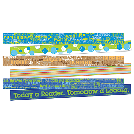 Barker Creek Double-Sided Border Strips, 3" x 35", Word Wall, Set Of 36